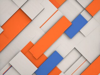 Poster - Abstract geometric shapes overlap in dynamic pattern