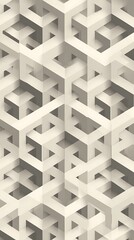 Poster - Geometric abstract pattern with impossible shapes