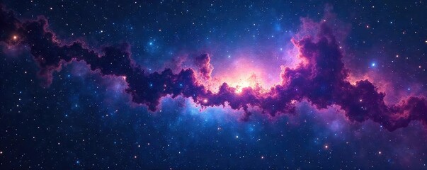 Wall Mural - Night sky ablaze with stars forming a celestial constellation, cosmic dust and nebulae create a vibrant backdrop Perfect for astrology, astronomy, space, and fantasy themes , stars, outer space