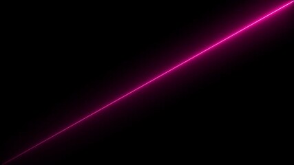 Aufkleber - Neon line background animation .Movement of neon diagonal lines or glowing light stripes 4K animation .