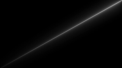 Aufkleber - Neon line background animation .Movement of neon diagonal lines or glowing light stripes 4K animation .