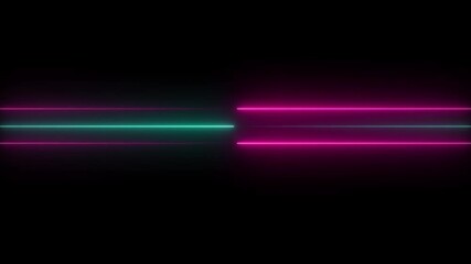 Aufkleber - Abstract colorful background with neon lights in rainbow colour. Seamless looping animation.