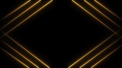 Aufkleber - Abstract glowing rainbow colour neon lines motion background. Neon lights blinking lines moving animation.