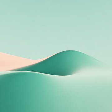 Abstract soft curves with pastel colors
