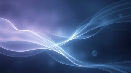 Leinwandbilder - Abstract Flowing Blue and Purple Lines