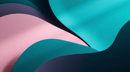 Leinwandbilder - Abstract Paper Curve Composition