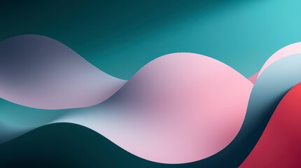 Leinwandbilder - Abstract Wavy Gradient Background