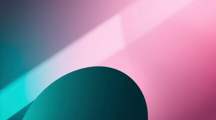 Leinwandbilder - Abstract Teal and Pink Composition
