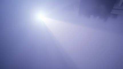 Aufkleber - Light Beam in a Misty Environment