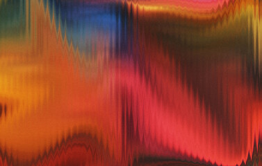 Poster - Ribbed reeded glass abstract iridescent background Holographic curved waves acrylic texture. Liquid paint Fluted smeared art artistic background. Abstract art for covers, screensavers, wallpapers etc