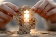 © Khawla - Mental Health Concept with Puzzle Piece Completing Human Head