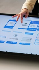 Poster - Young Business Women Working As UI