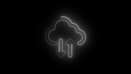 Aufkleber - Upload icon symbol vector image for element design graphic