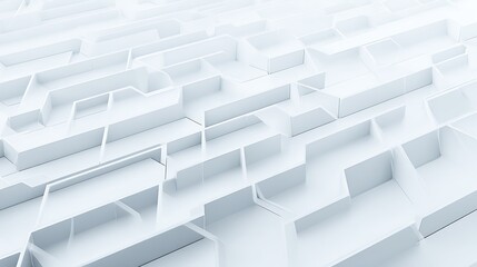 Aufkleber - Abstract architectural structure in a maze