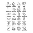 © Wiwa10 - Set of Hiking and Outdoor Activity Icons