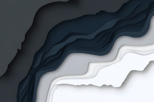 Abstract paper layers with light gradient