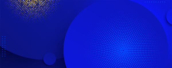 Fototapete - Blue Abstract Digital Background with Lines and Futuristic Light Pattern