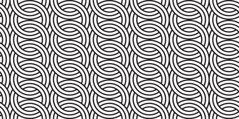 Fototapete - Patten, Abstract White background with geomatic texture patten, Seamless gray pattern, Outlines of cubes, Hexagons and triangles pattern.
