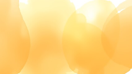Poster - Soft yellow and orange watercolor washes abstract background