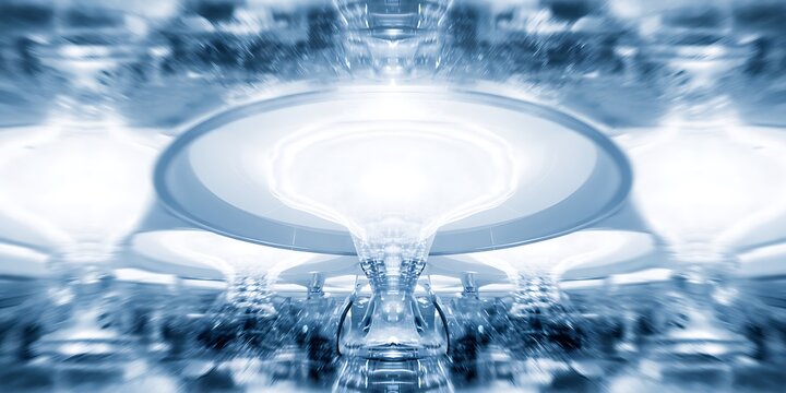 Abstract light and form geometric design