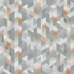 Poster - Abstract geometrical shapes in gray peach