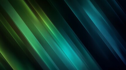 Poster - dynamic background featuring geometric lines, neon green and blue