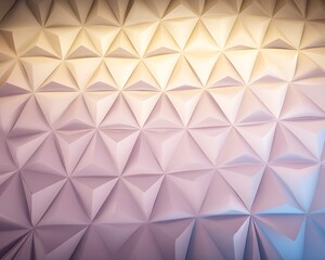 Aufkleber - Geometric origami surface in pastel shades