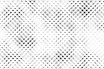 Poster - Grunge halftone gradient background. Faded grit noise texture. White and black sand wallpaper. Retro pixelated backdrop. Anime or manga style comic overlay. Vector graphic design textured template