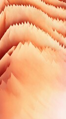 Poster - Textured peach abstract with jagged edges