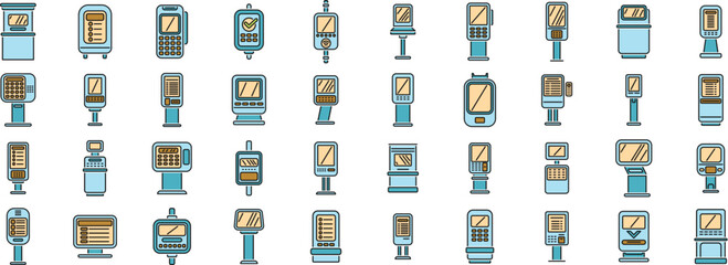 Poster - Various payment terminals and pos systems facilitating efficient and secure transactions in modern retail and service environments
