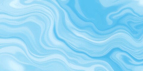 Poster - A light blue abstract background with wavy lines and a smooth watercolor like texture effect