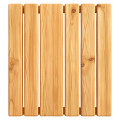 Poster - Natural Light Wood Plank Surface for Rustic and Organic Design Use, isolated on transparent background.