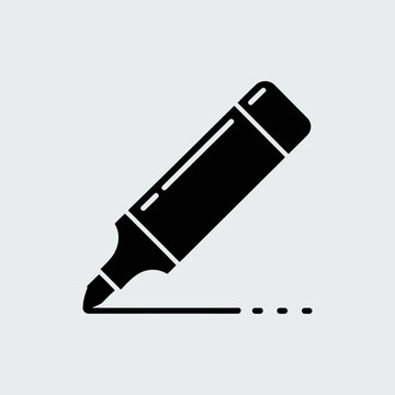 Highlight  marker icon vector illustration, Highlighter marker sign symbol