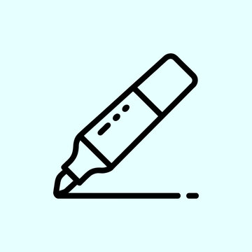 Highlight  marker icon vector illustration, Highlighter marker sign symbol