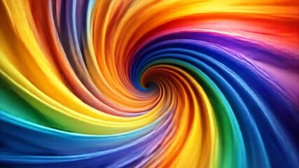 Fototapete - Vibrant Swirling Rainbow Abstract Design Showing Colorful Spectrum and Motion