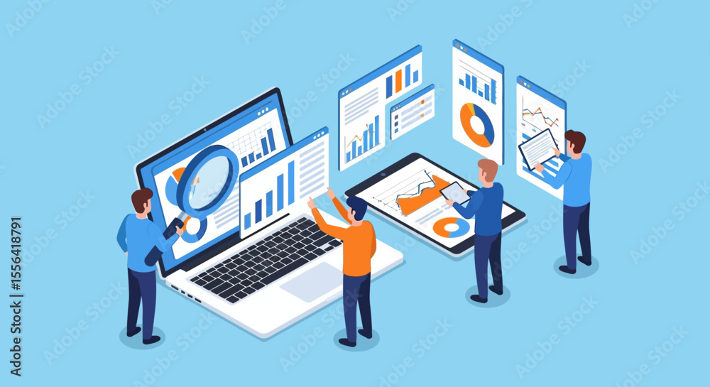 Data Analysis Team Collaboration Visualizing Insights Through ...