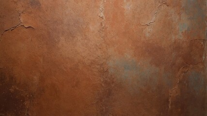 Poster - Textured Wall With Rustic Brown Tones and Subtle Variations Creating a Unique Surface Design in a Natural Light Setting