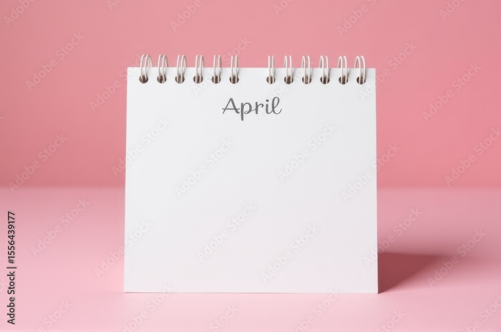 Notebook April A simple notebook page with the word 'April' written in it, suitable ...