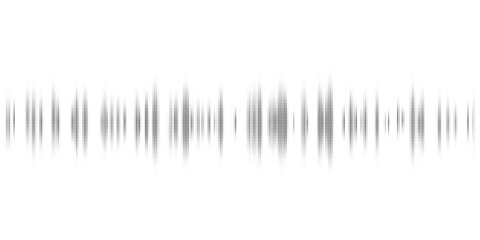 Poster - Black and white halftone background. Abstract illustration of round particles. The dots form shapeless images.