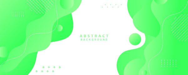 Fototapete - Bright green abstract background with soft flow and organic shapes. Best for eco-friendly themes, kids content, and fresh branding.