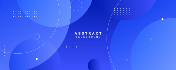 Fototapete - Blue modern abstract background with smooth gradients and tech-inspired wave lines. Ideal for digital ads, UI, and corporate designs.