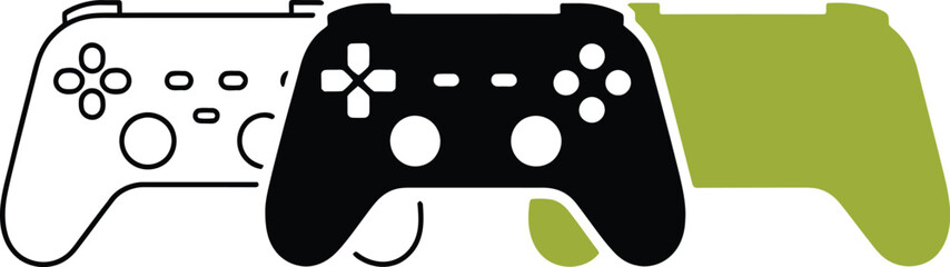 Fototapete - Find the best gaming controller for your needs compare controllers and find the right gamepad today editable vector illustration with png format