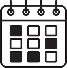 Fototapete - Set of black and white square vector web buttons and icons with glossy shiny design elements for internet and computer use