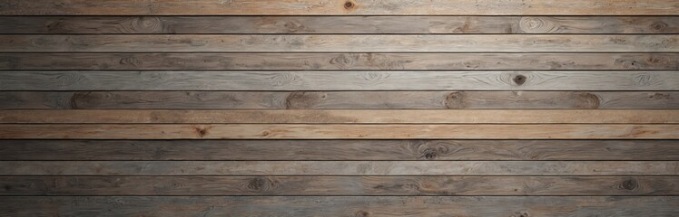 Aufkleber - Horizontal wood wall background. Abstract wooden texture banner with copy space for text or wallpaper. Vintage hardwood planks design. Timber floor, old texture, seamless pattern.
