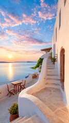  Mediterranean Terrace at Sunset