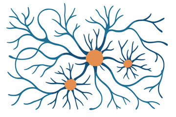 Poster - The model of the neuron system is complex, involving neural net structure and research on the human nerve network to create a digital artificial organism through human mind cells data analysis