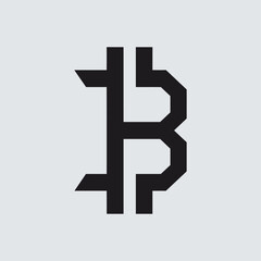 Poster - Blockchain icon vector illustration, Cryptocurrency blockchain sign, Machine learning symbol, Technology and AI concept