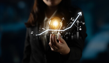 Poster - Strategic business planning drives growth, expansion, and innovation using metrics and roadmaps to ensure success in the future. Latch