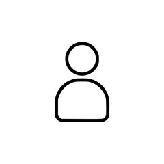 Poster - User outline icon representing profile or account concept  