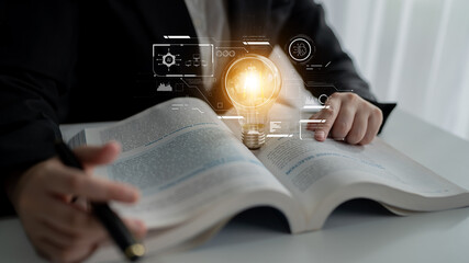 Poster - AI interface showing how artificial intelligence powers systems. AI Artificial intelligence transforms data, enables automation, and AI artificial intelligence drives innovation. Latch